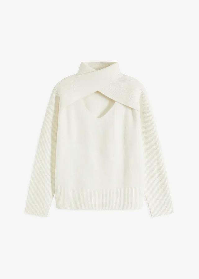 SWETER Z DEKOLTEM
