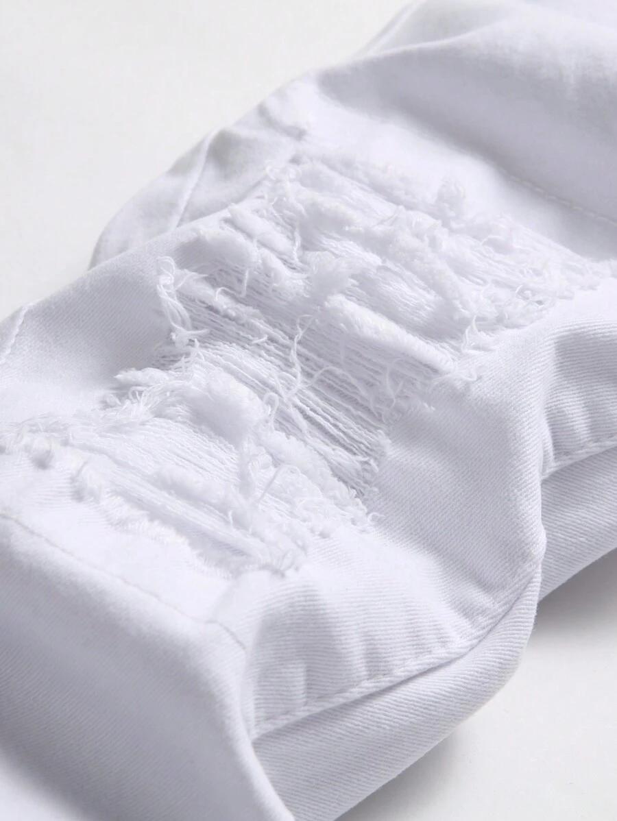 BIAŁE SPODNIE JEANS 