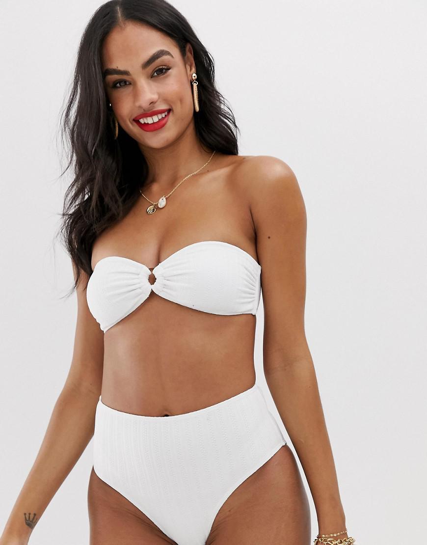biała GÓRA OD BIKINI