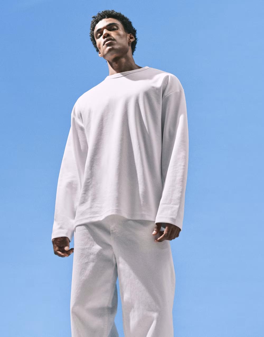 BIAŁA BLUZA DRESOWA OVERSIZE