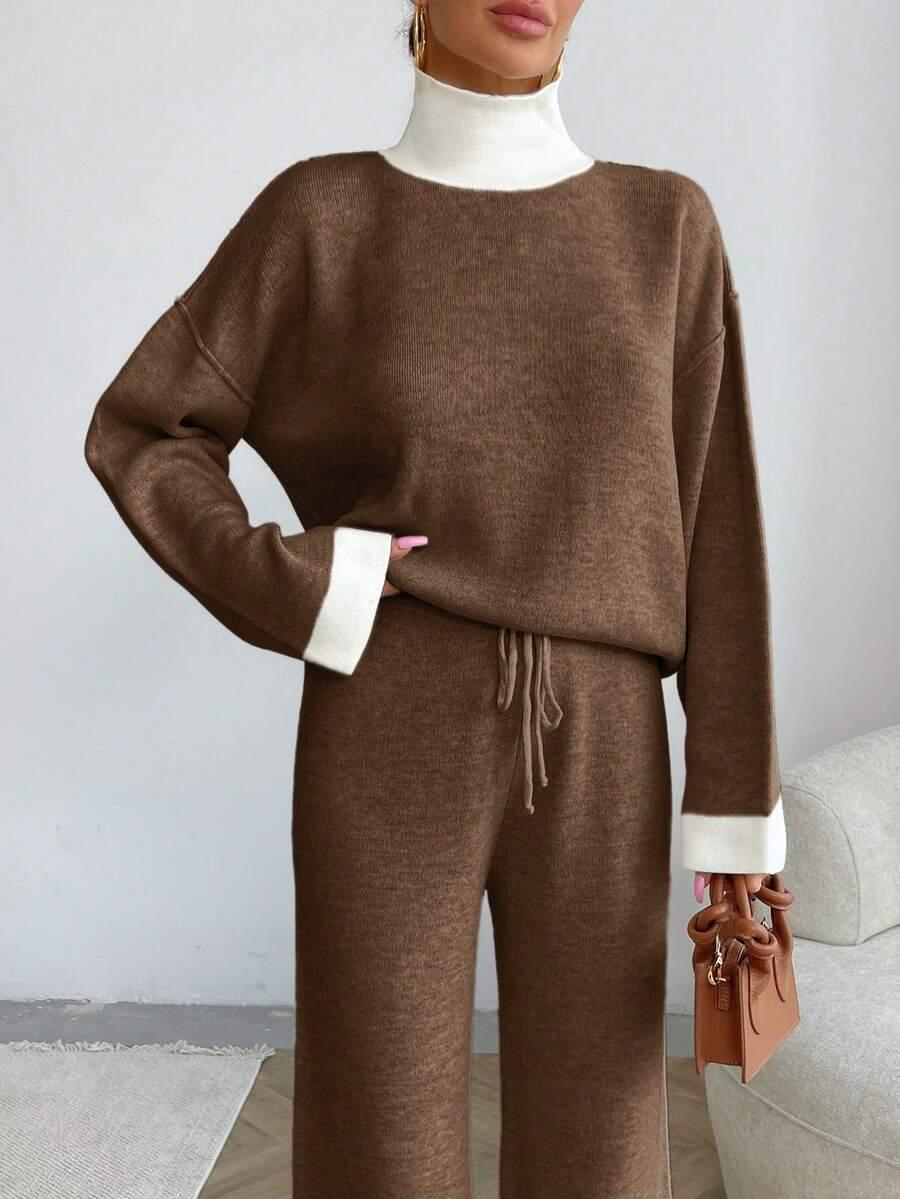 KOMPLET SWETER SPODNIE