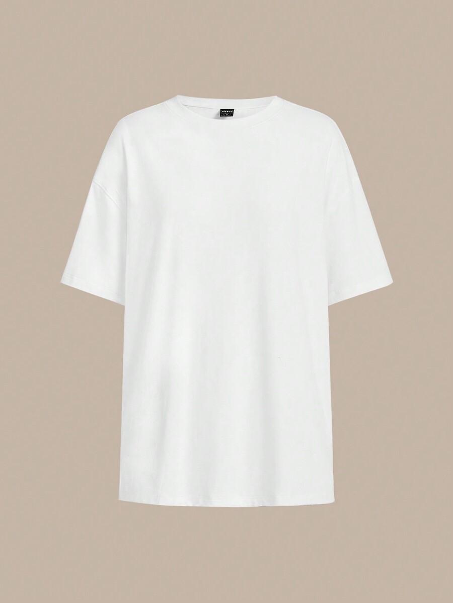 BIAŁY T-SHIRT OVERSIZE