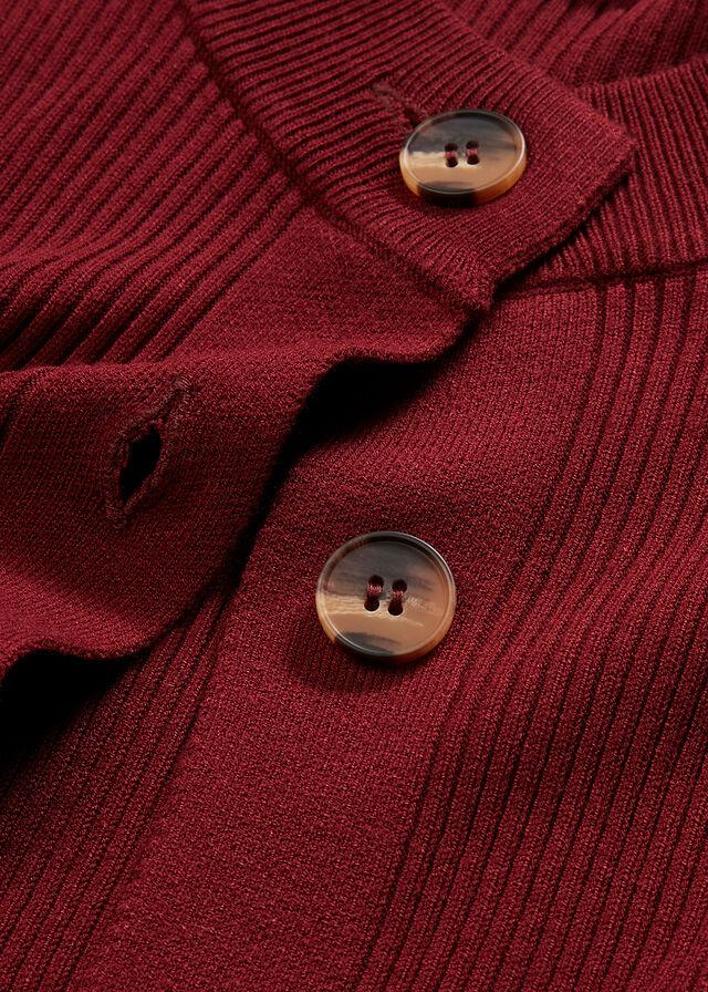 SWETER ROZPINANY W PRĄŻEK