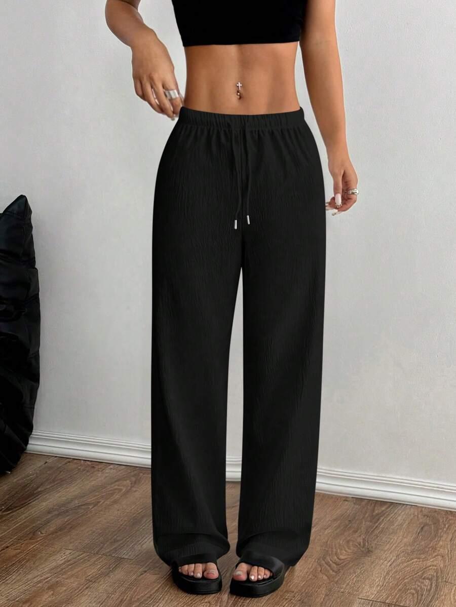 CZARNE SPODNIE CASUAL