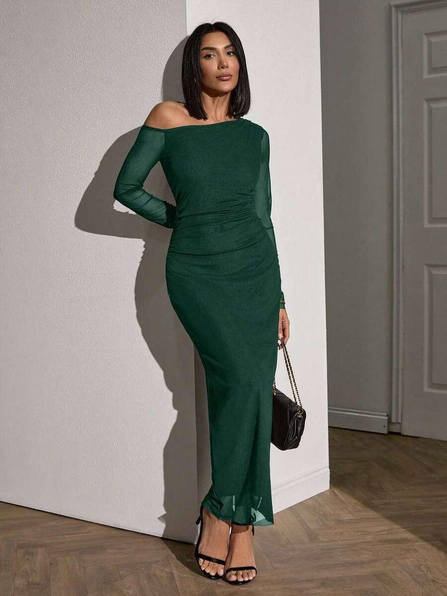 ZIELONA MAXI SUKIENKA 