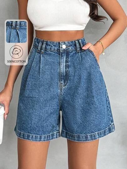 NIEBIESKIE SPODENKI JEANS