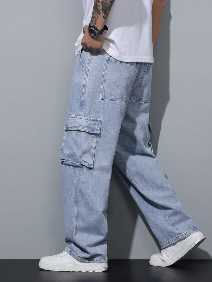 NIEBIESKIE SPODNIE JEANS
