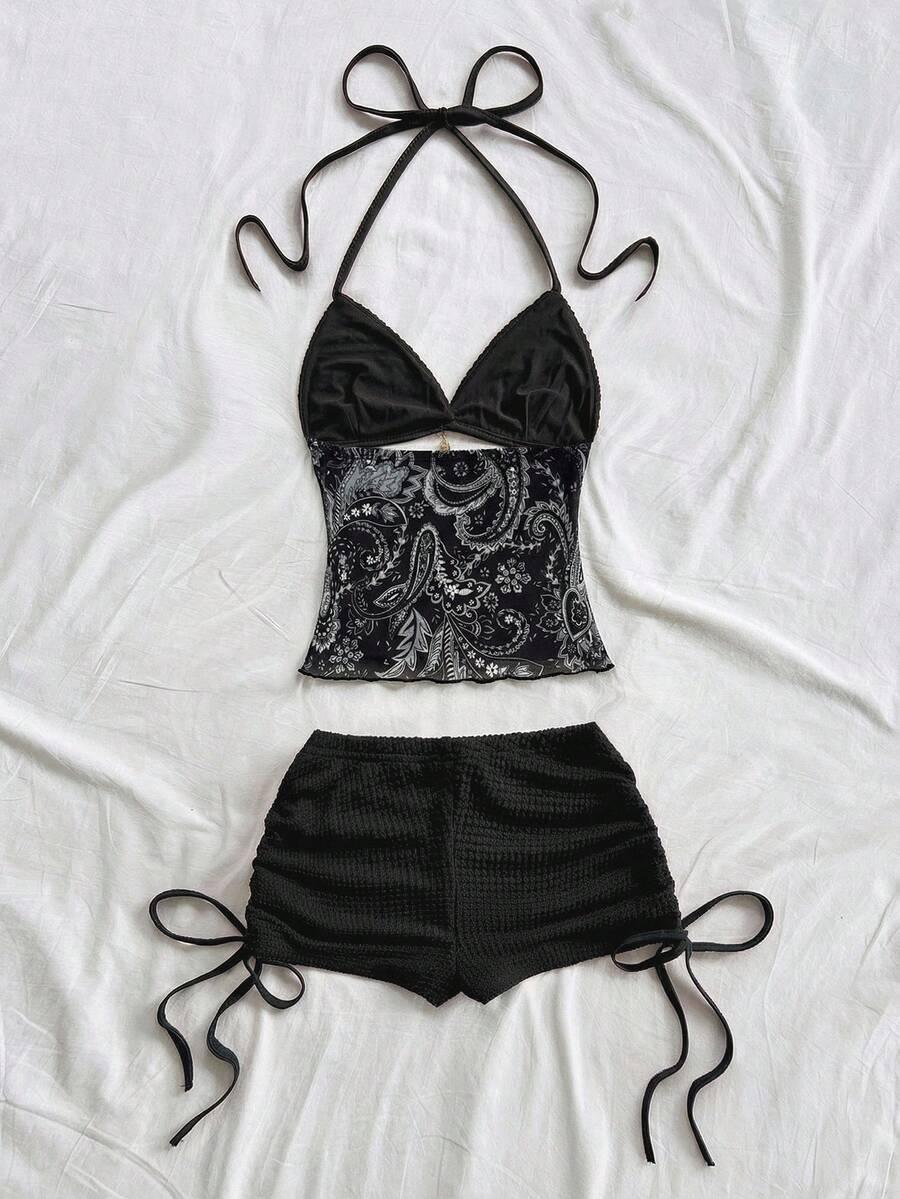 czarna góra od bikini