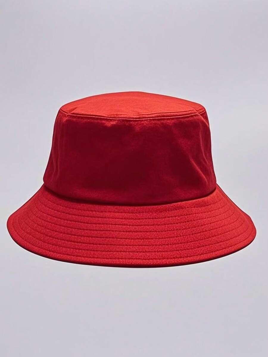 czerwony KAPELUSZ BUCKET