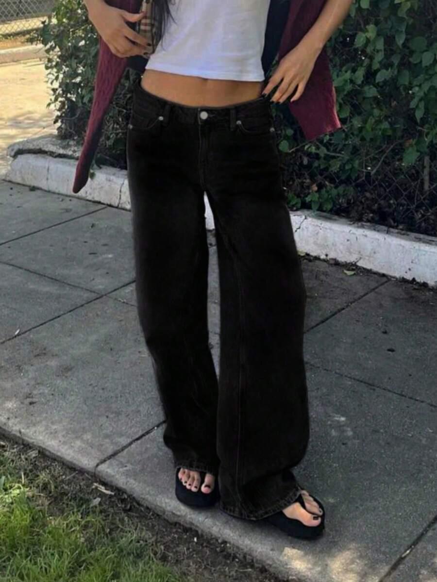 czarne spodnie jeans