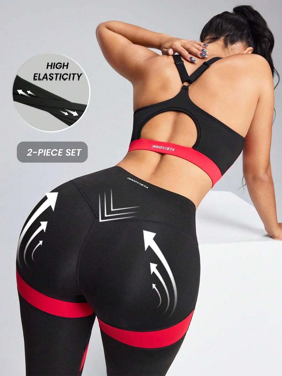 TOP LEGGINSY KOMPLET SPORTOWY
