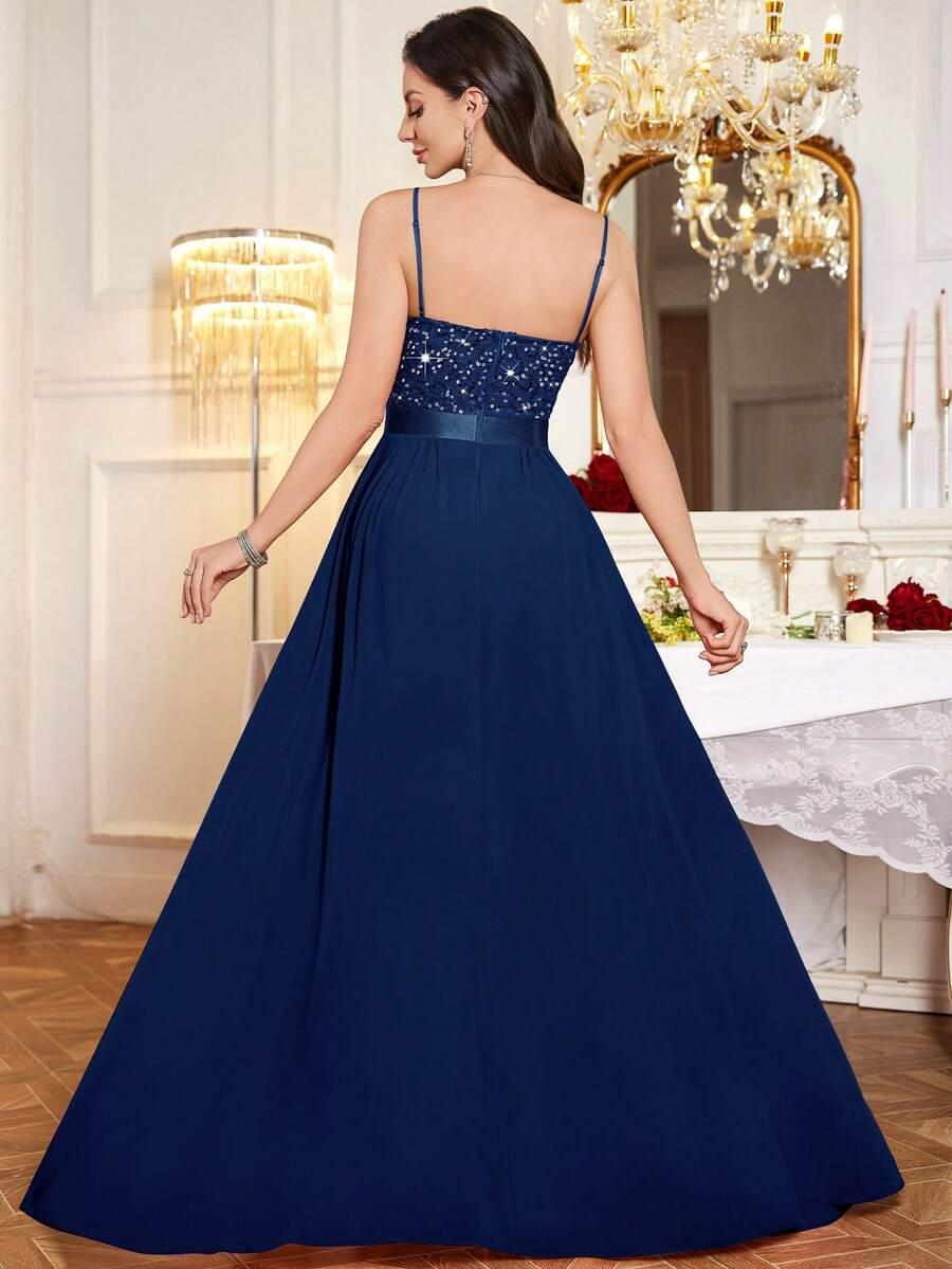 niebieska maxi sukienka 