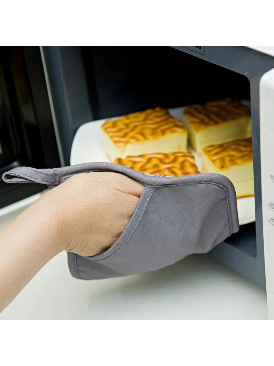 czarne rękawice kuchenne komplet