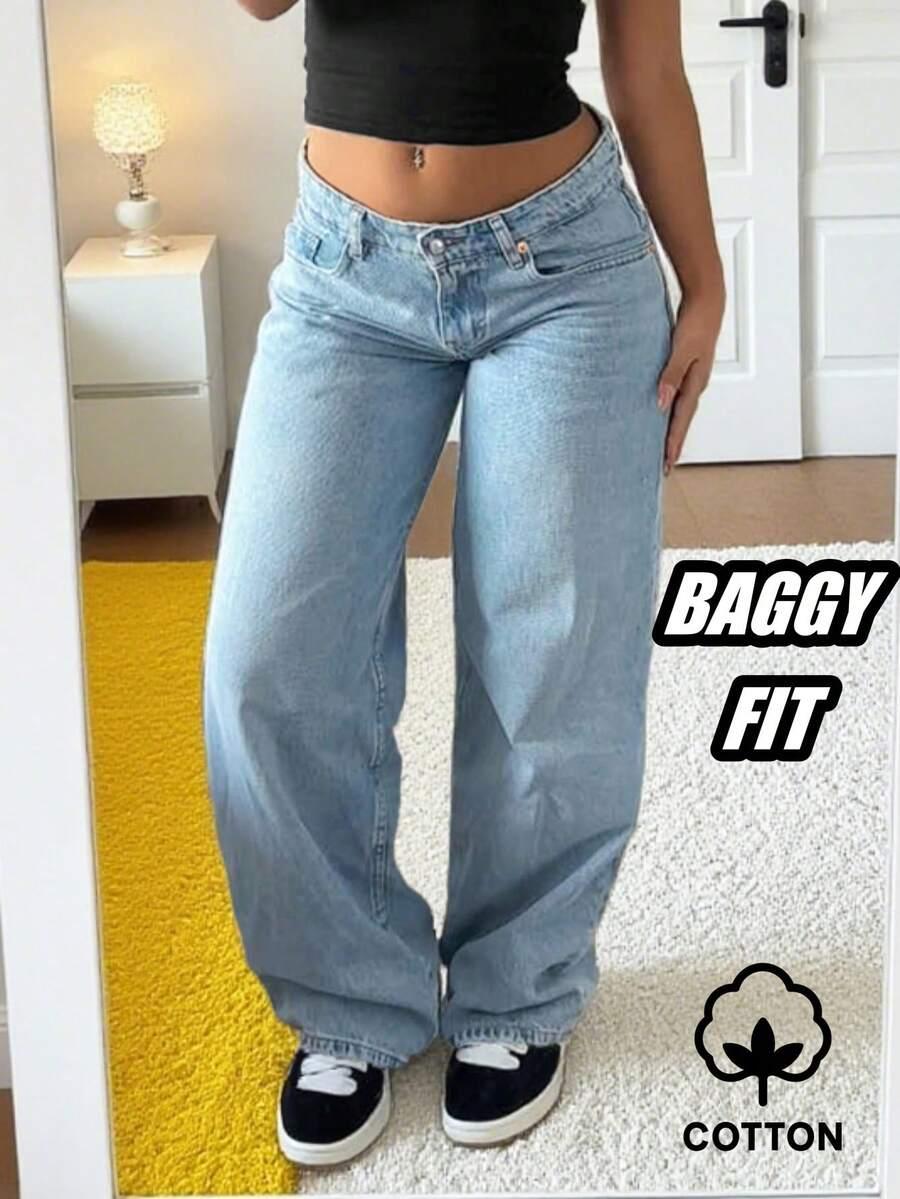 NIEBIESKIE SPODNIE JEANS