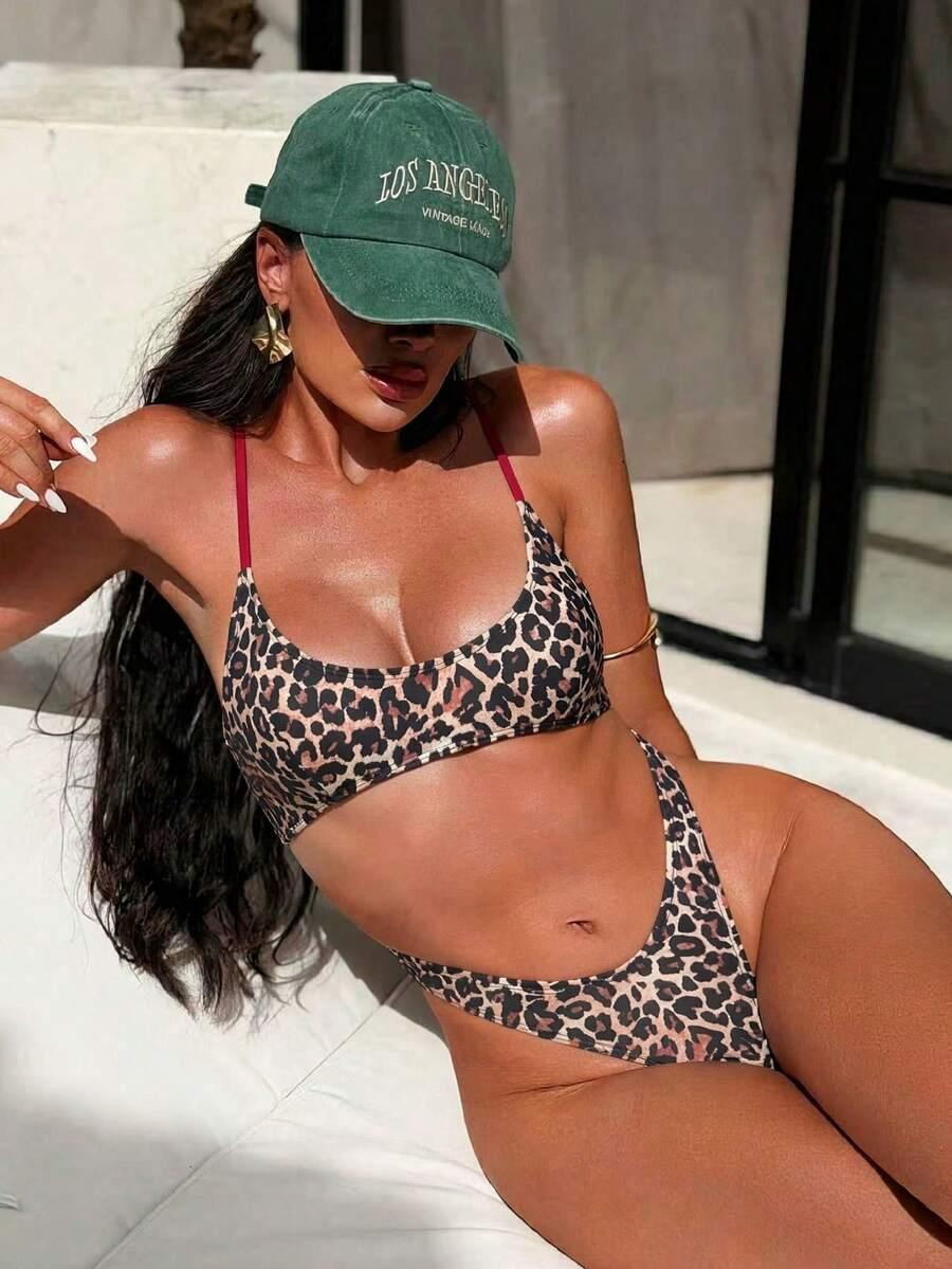 jednoczęściowy STRÓJ kąpielowy animal print