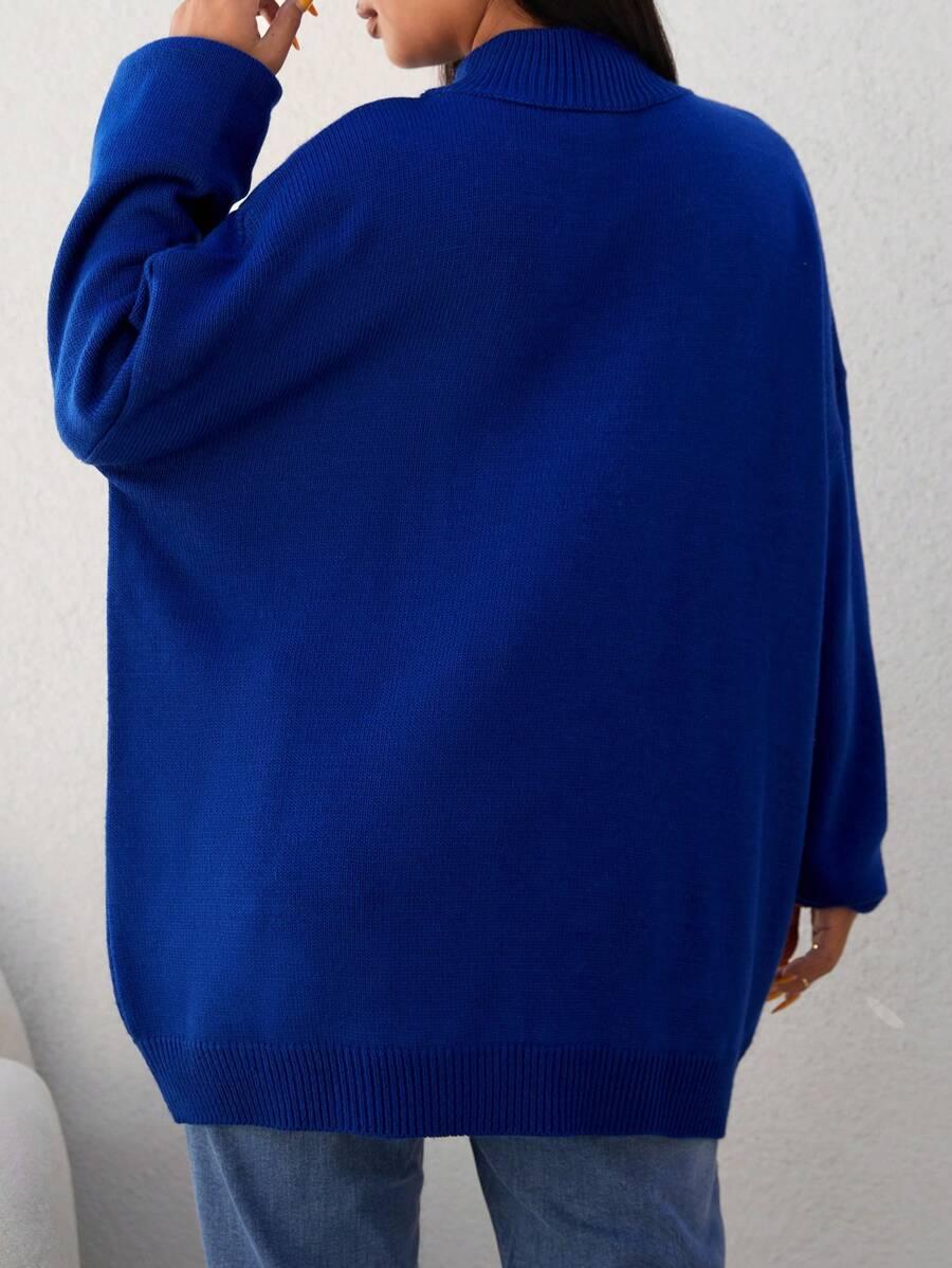 NIEBIESKI SWETER PÓŁGOLF