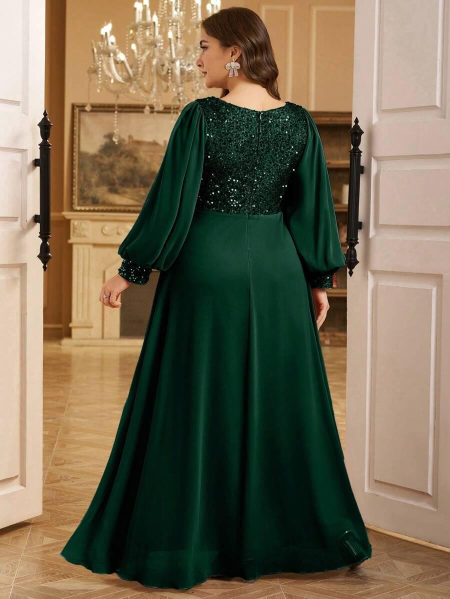 ZIELONA MAXI SUKIENKA