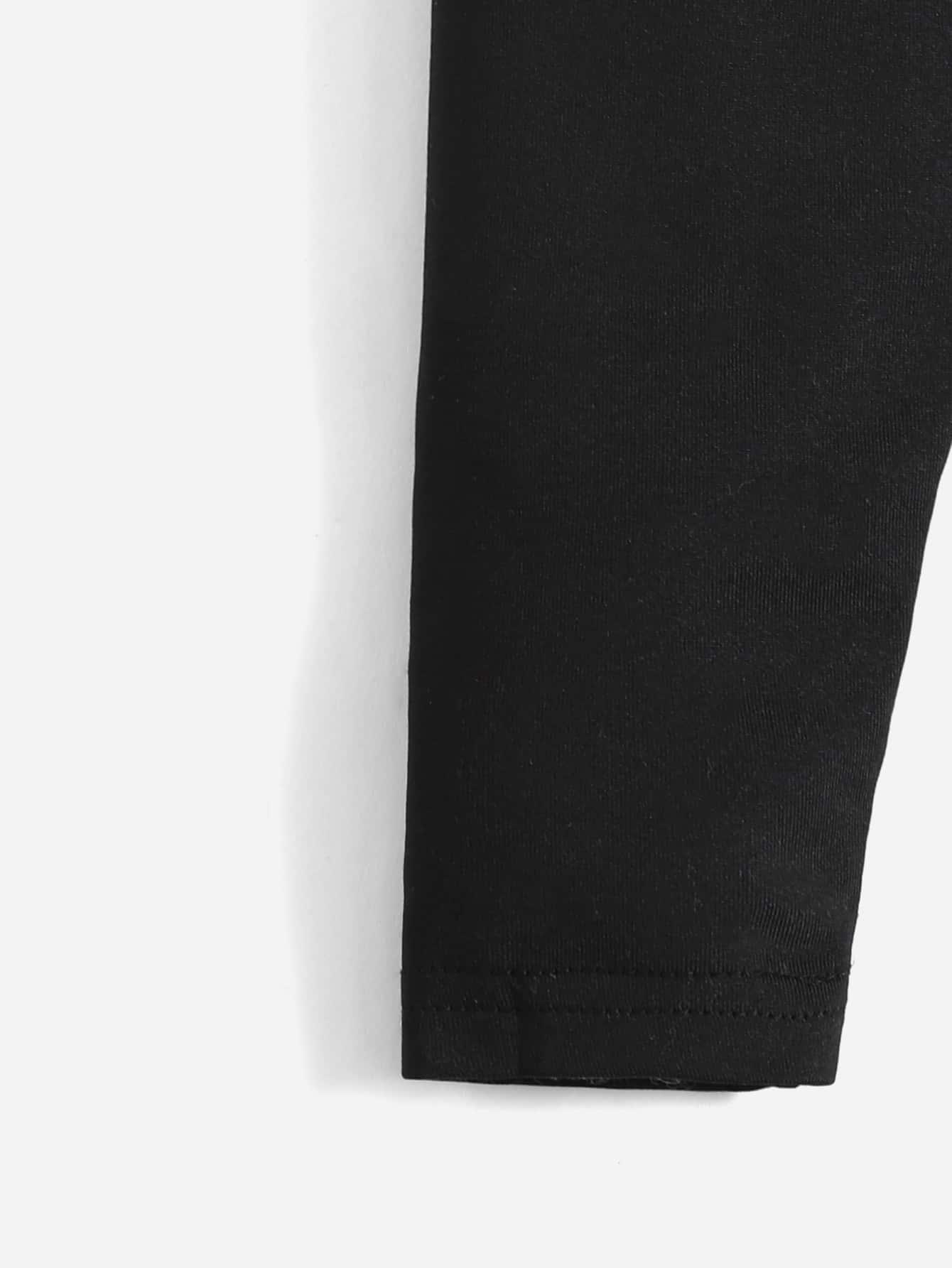 czarne klasyczne legginsy 