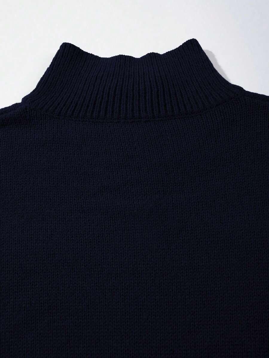 sweter długi rękaw zamek
