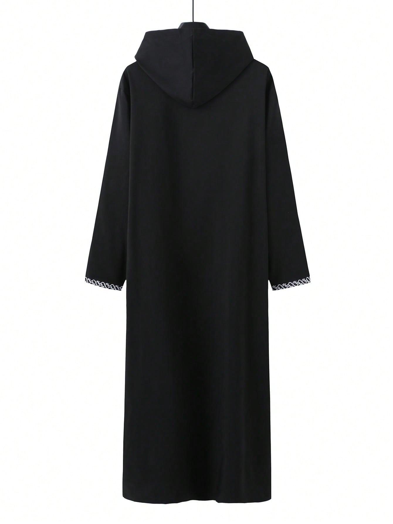 czarna szata abaya haft