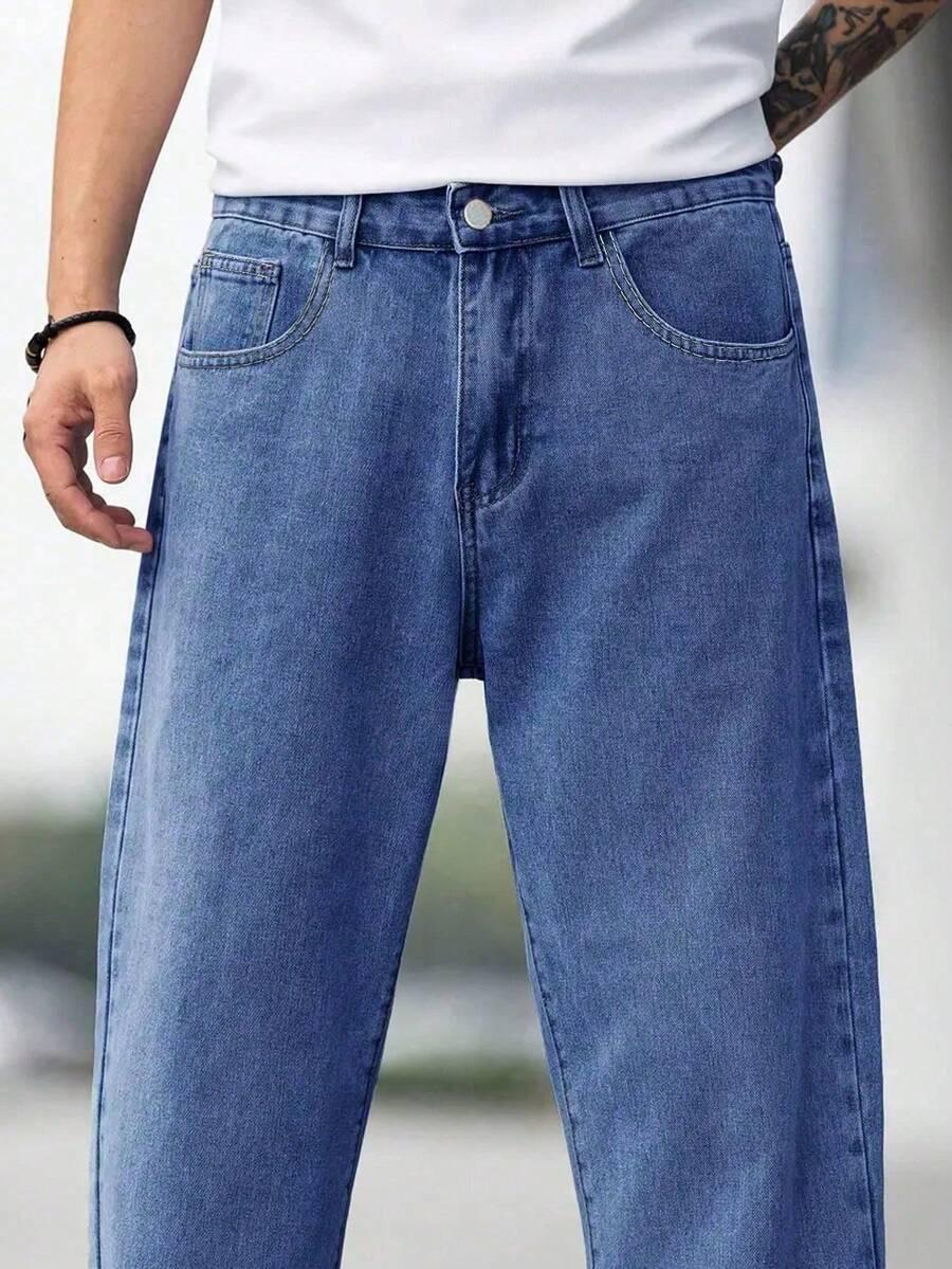 NIEBIESKIE SPODNIE JEANS