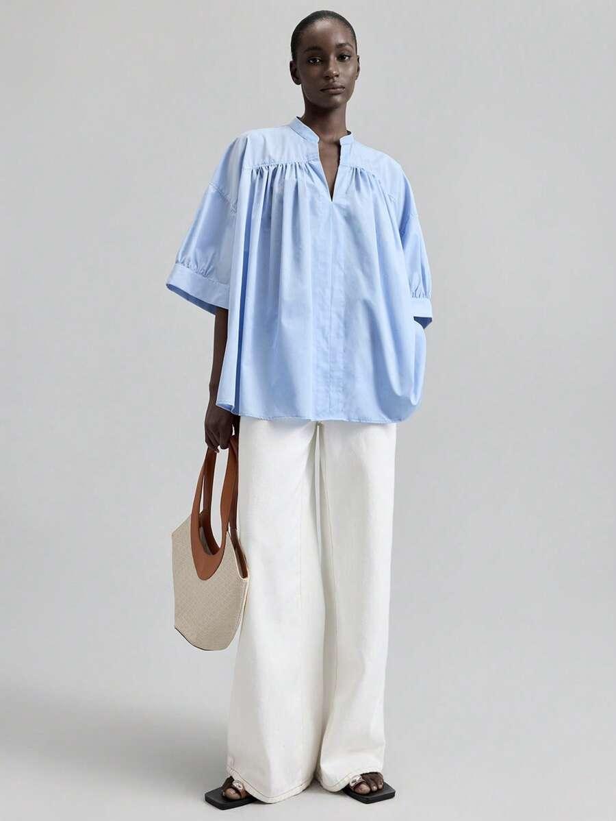BLUZKA DAMSKA OVERSIZE 3/4 RĘKAW