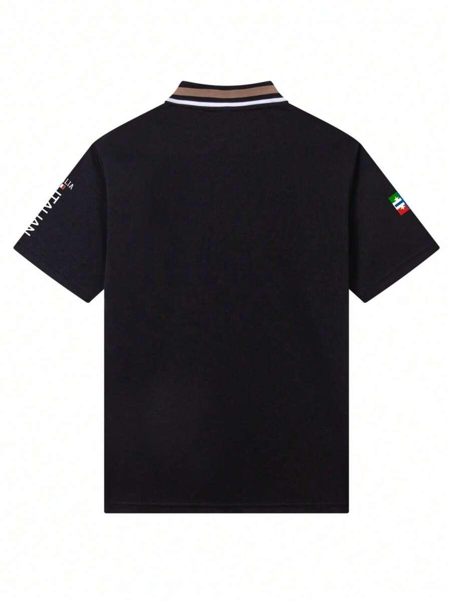 czarna koszulka polo
