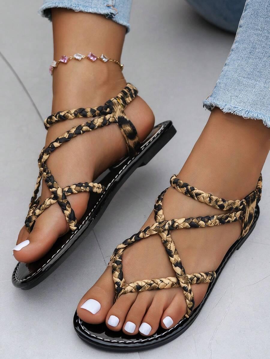 SANDAŁY ANIMAL PRINT
