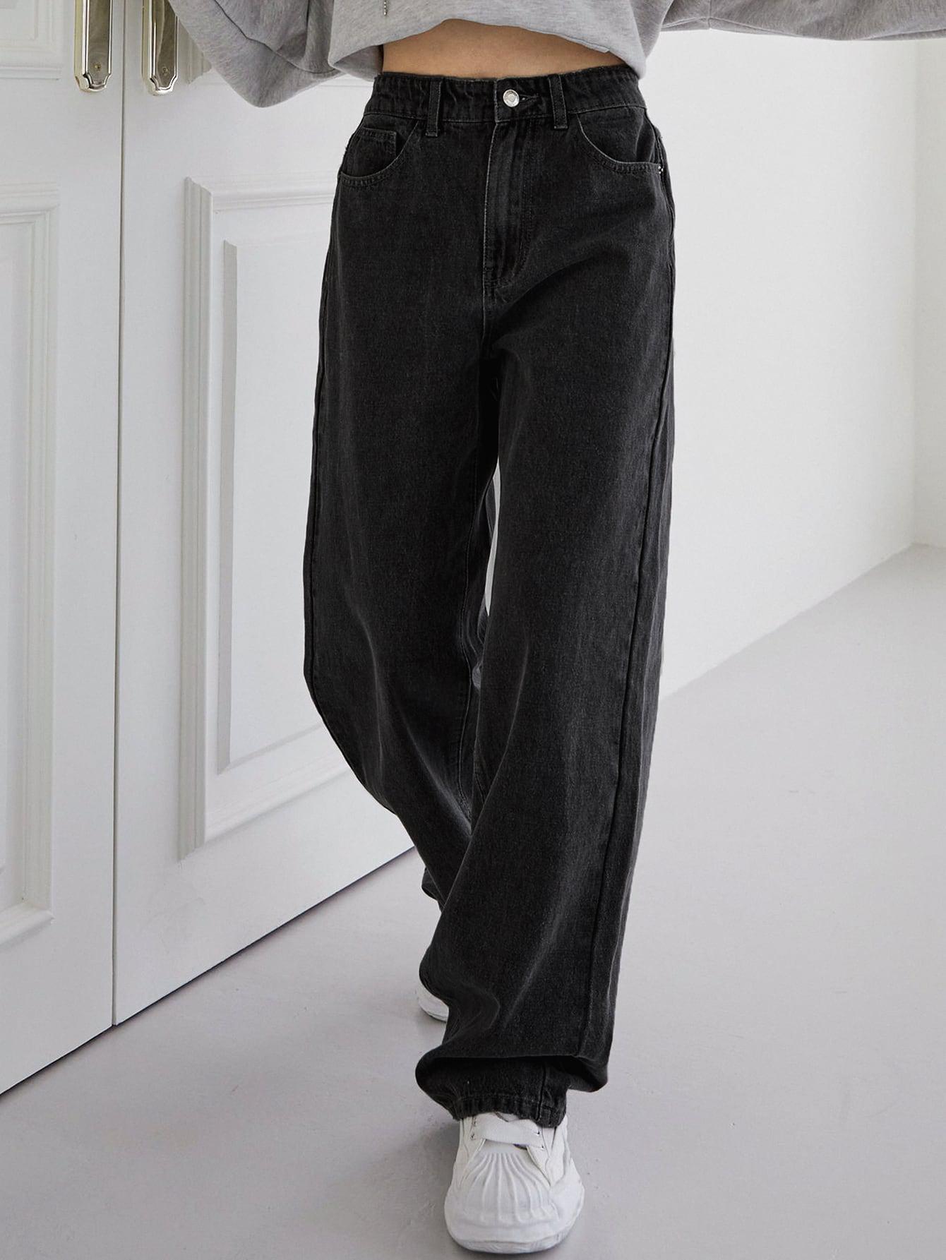 czarne spodnie jeans