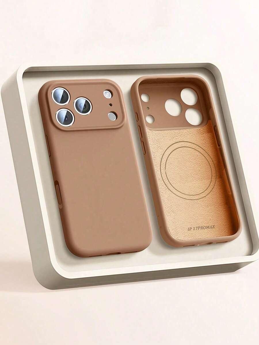 brązowe etui na telefon iphone 17 pro max