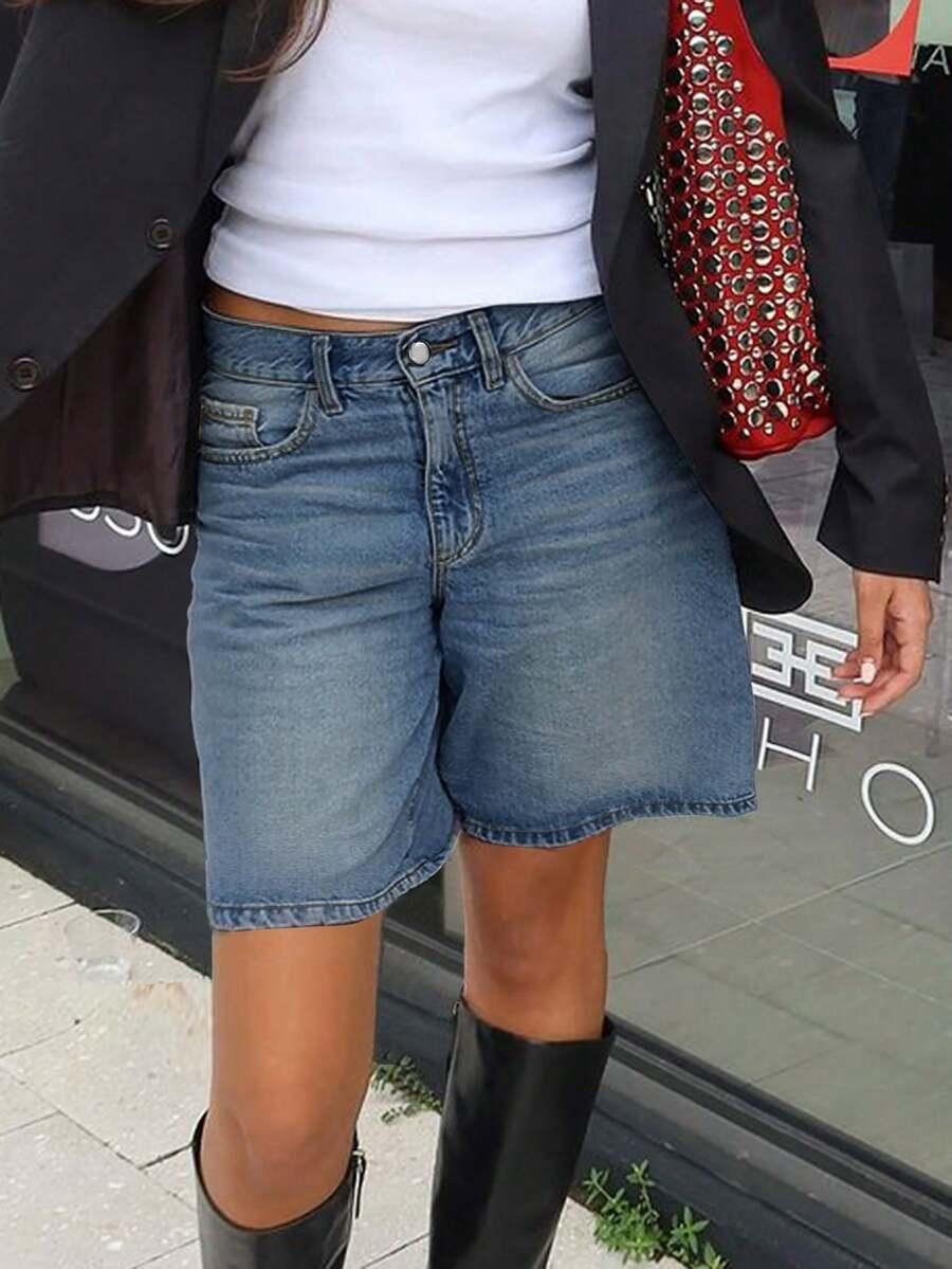 NIEBIESKIE SPODENKI JEANS