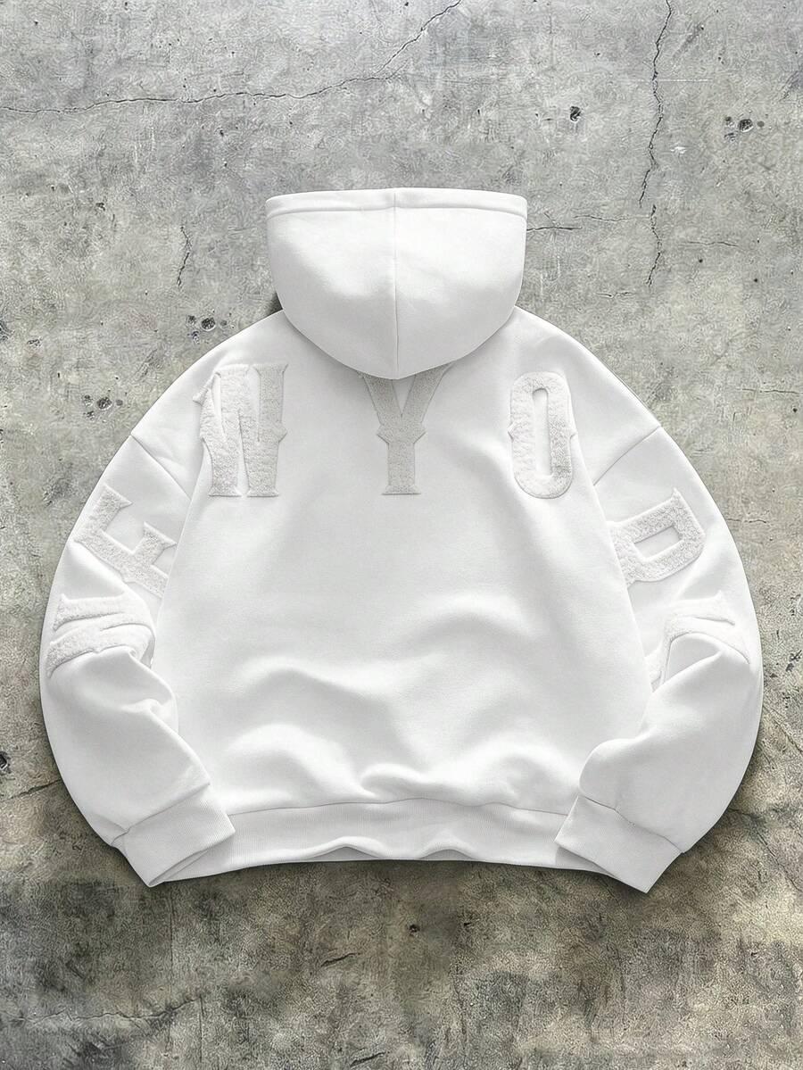 BIAŁA BLUZA KAPTUR 