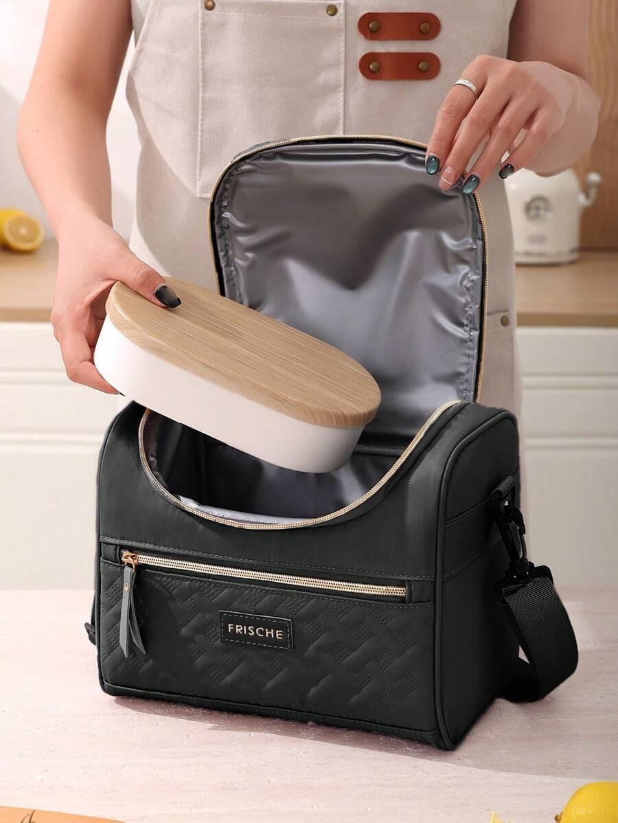 czarna torba lunchbox
