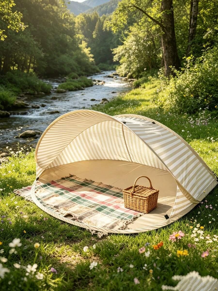 BEŻOWY NAMIOT PLAŻOWY