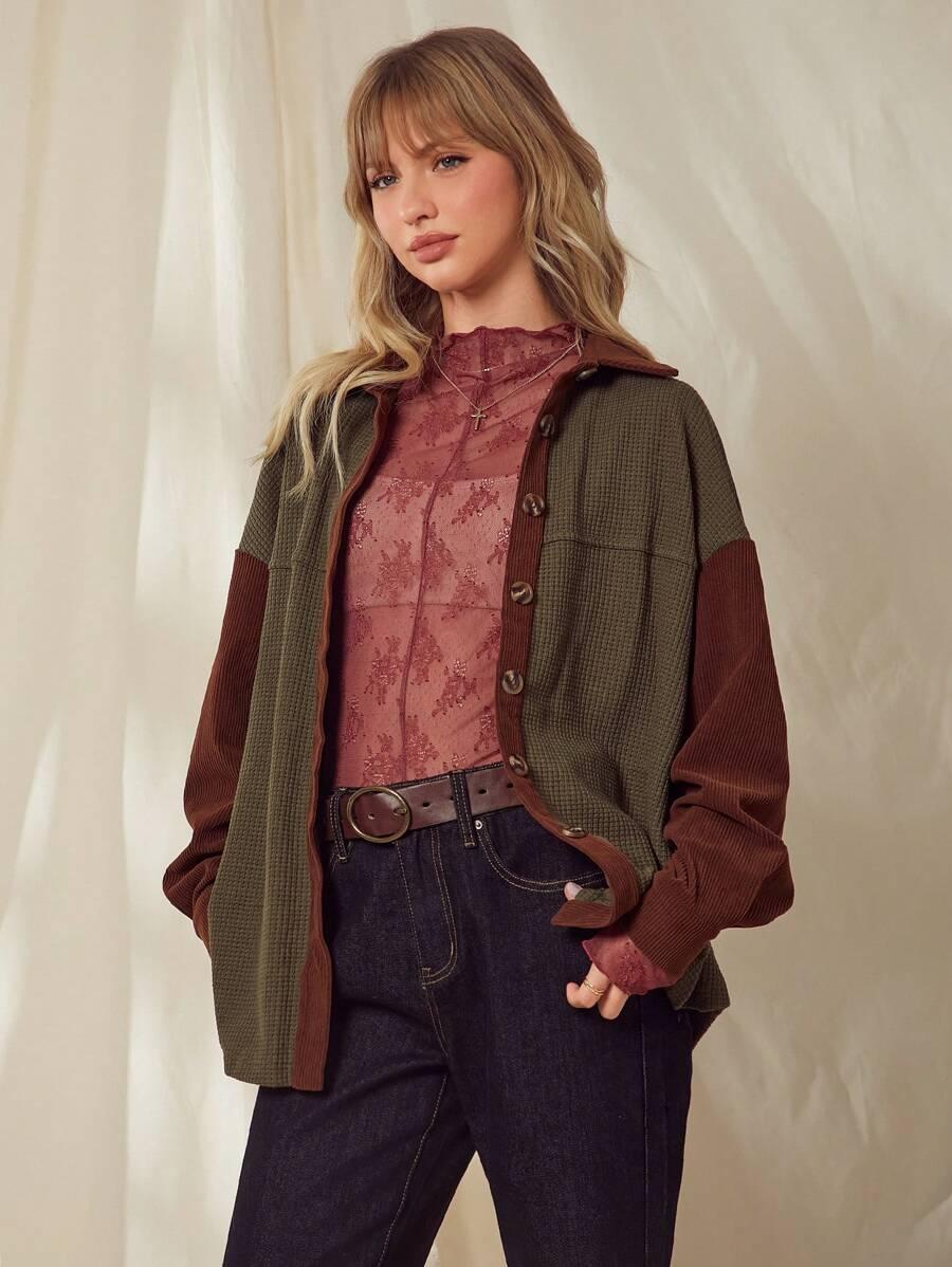 BLUZA ROZPINANA Z KOŁNIERZEM