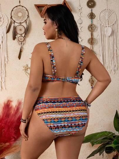 komplet bikini print 