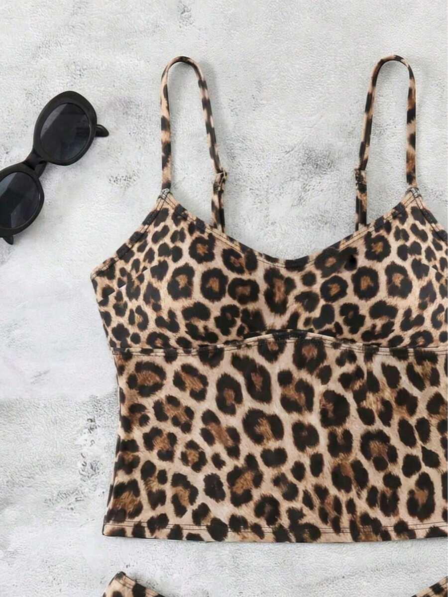 DWUCZĘŚCIOWY STRÓJ KĄPIELOWY ANIMAL PRINT