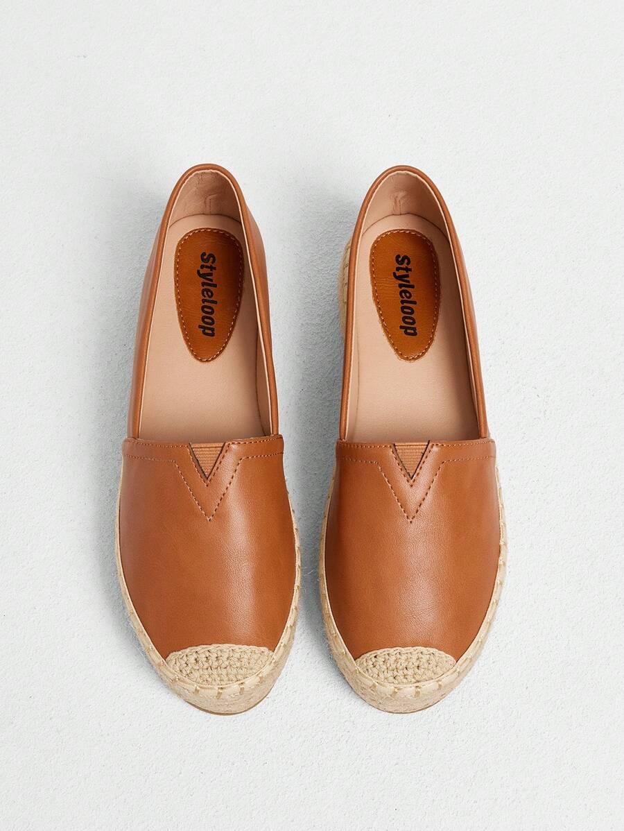 BRĄZOWE KLASYCZNE ESPADRYLE 