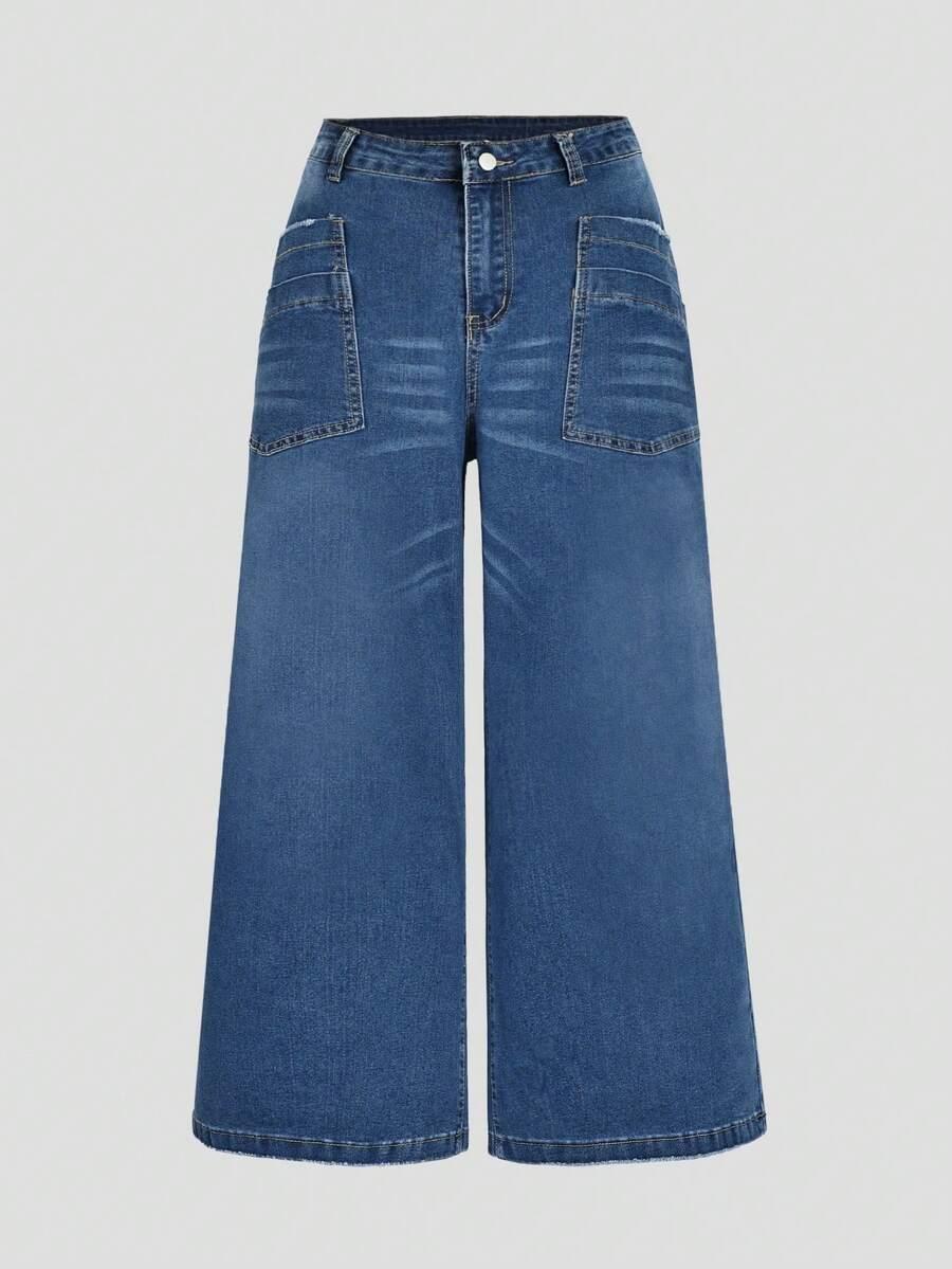 SPODNIE JEANS PROSTE NOGAWKI