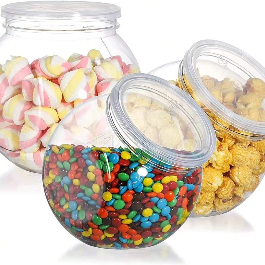 plastkowy słoik z przykrywką 5-pack