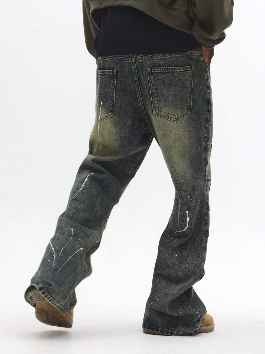 SPODNIE JEANS SZEROKA NOGAWKA