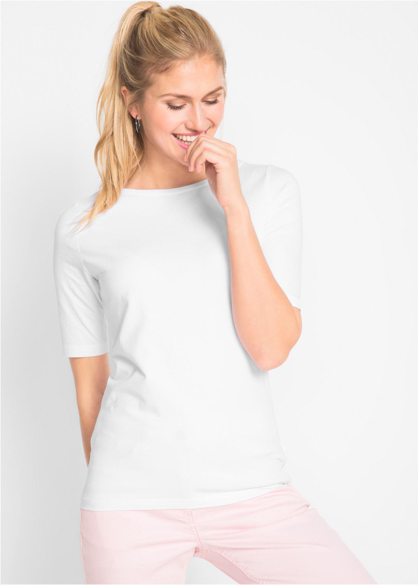 BIAŁY T-SHIRT BASIC