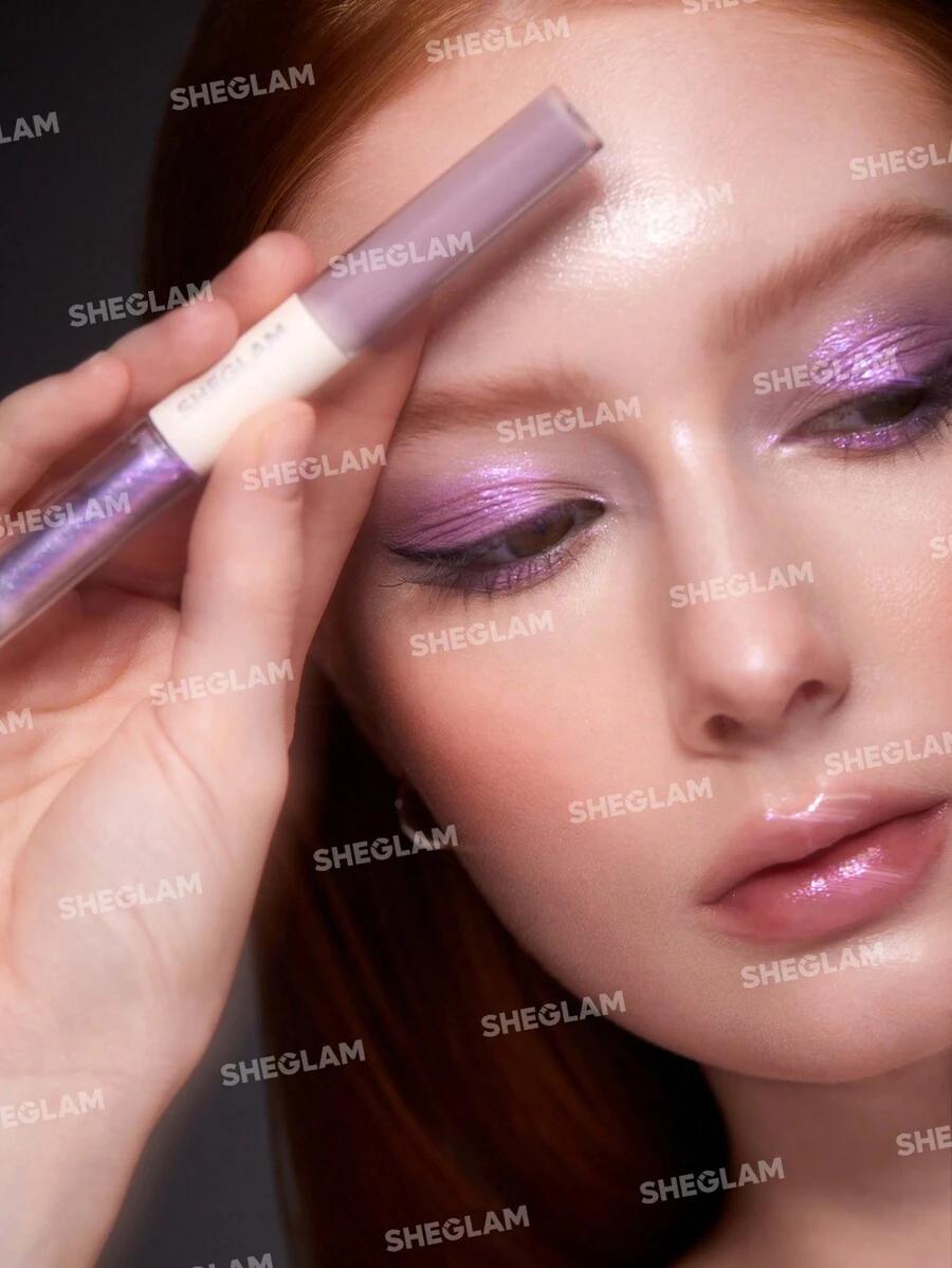 brokatowy eyeliner lavender