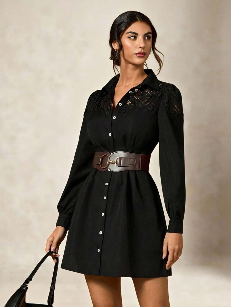 czarna mini sukienka
