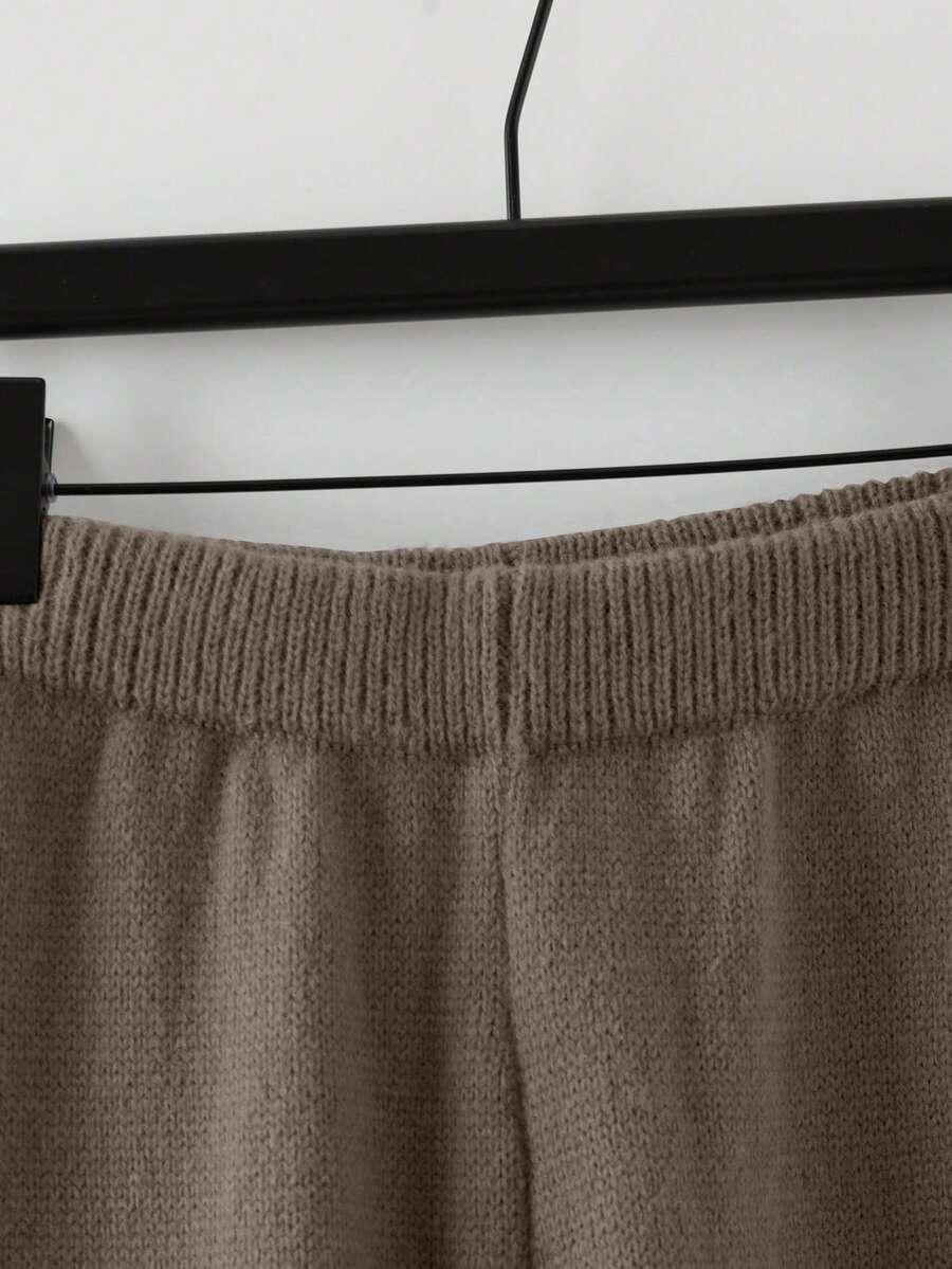 SWETER SPODNIE KOMPLET DZIANINA