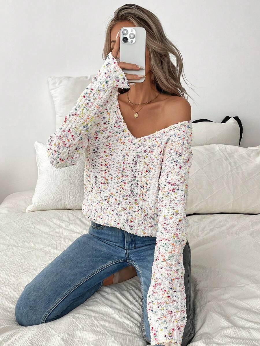 SWETER Z DŁUGIM RĘKAWEM