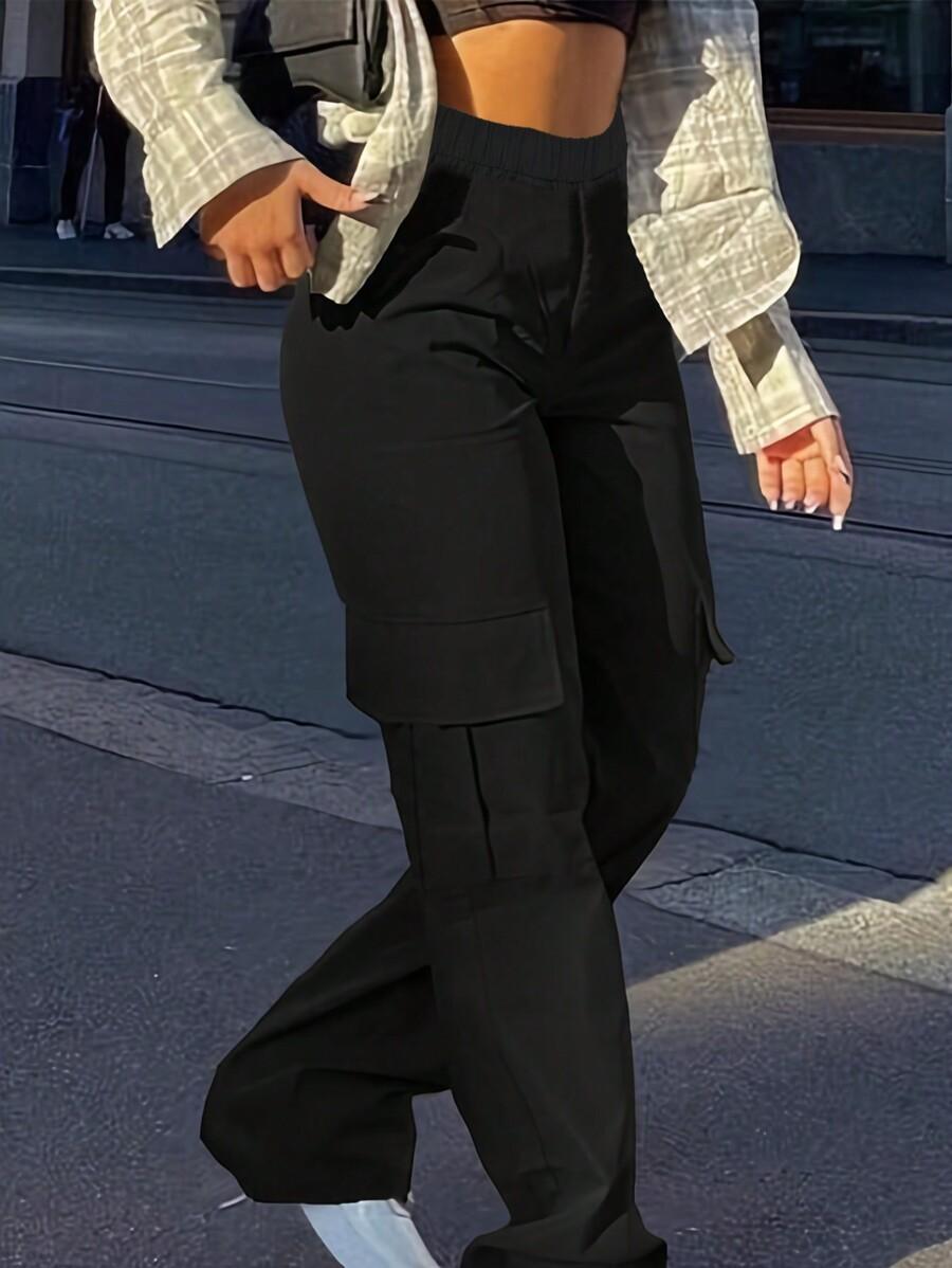 CZARNE SPODNIE CASUAL