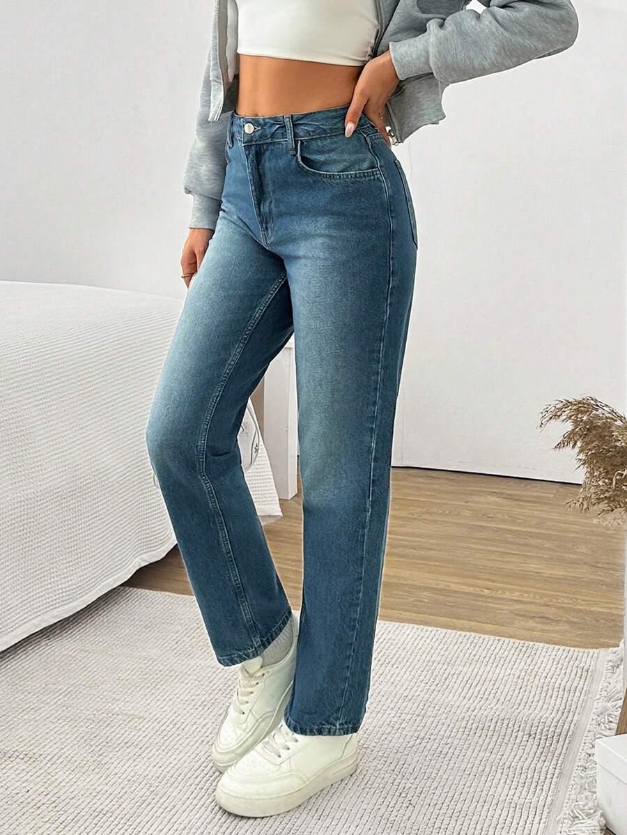NIEBIESKIE SPODNIE JEANS