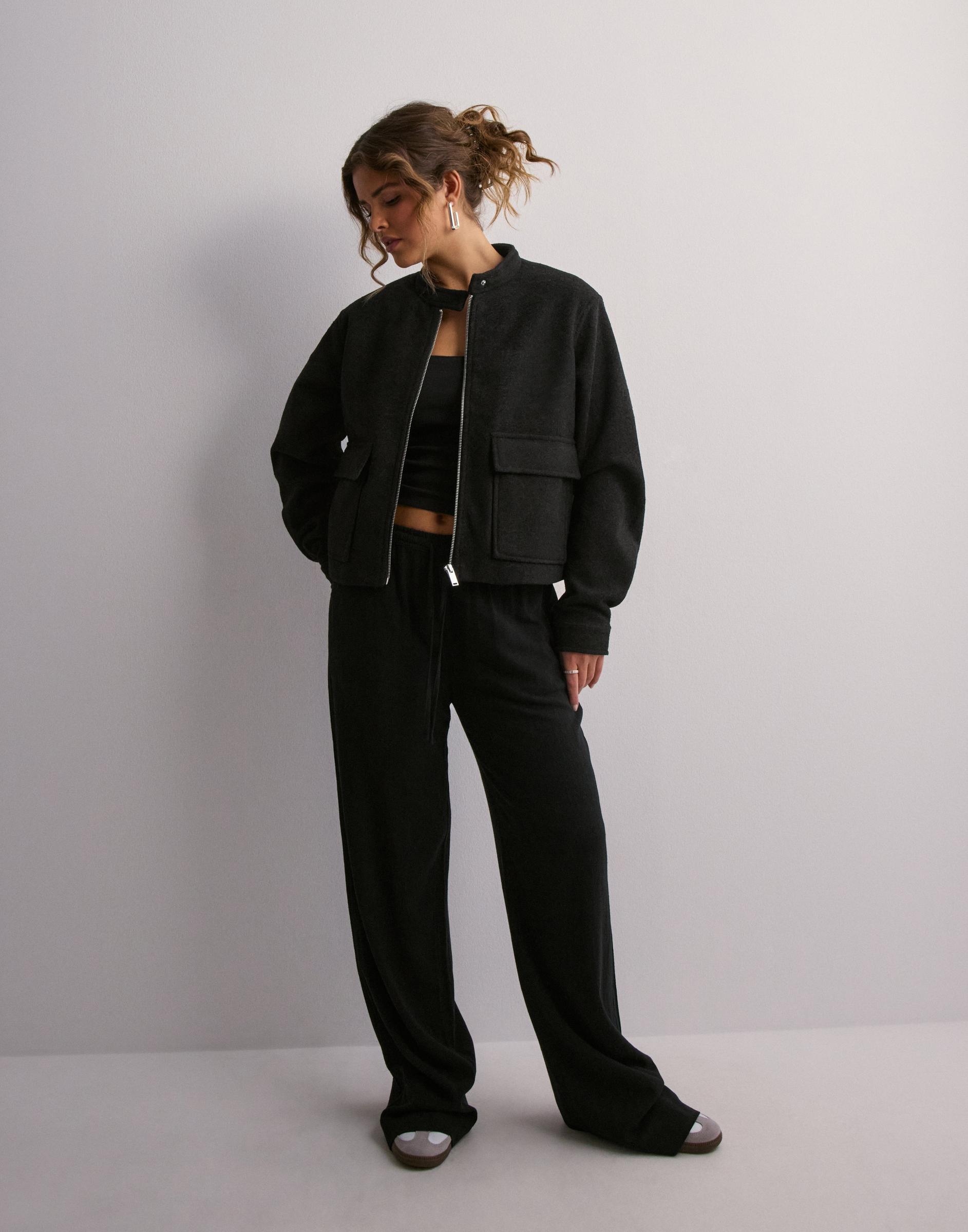 czarna KURTKA bomber