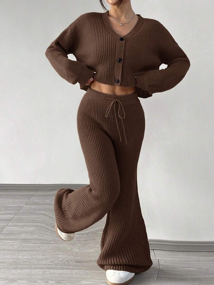 SWETER SPODNIE KOMPLET
